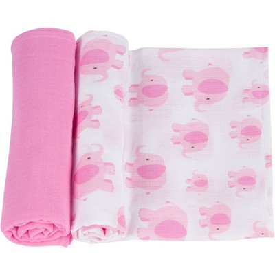 pink muslin blanket