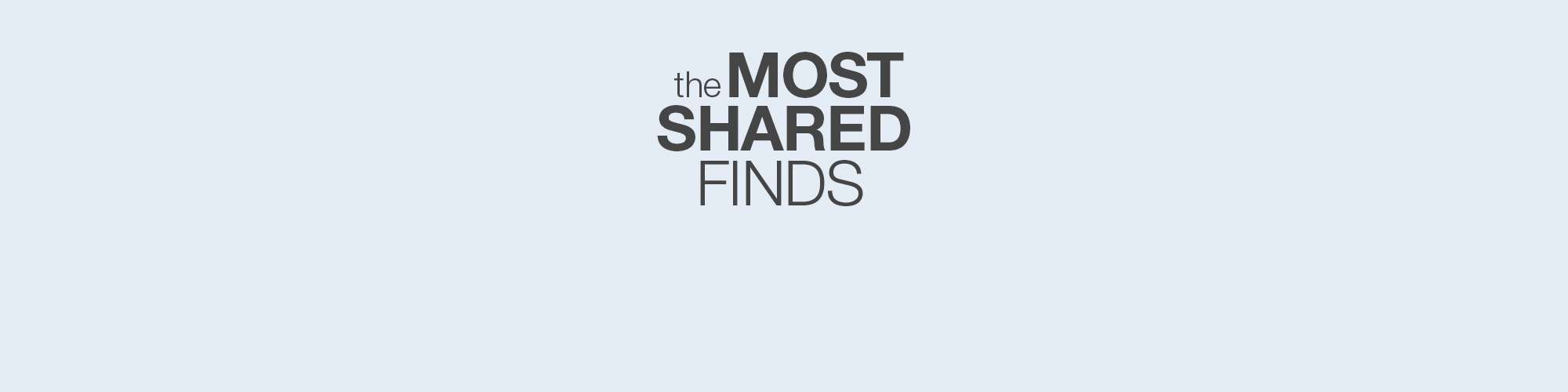 the MOST SHARED FINDS
