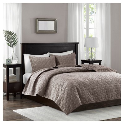 taupe quilt bedding