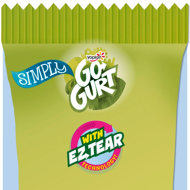 Yoplait Simply Go-Gurt Mixed Berry/Strawberry Fat Free Kids&#39; Yogurt - 40oz/20ct, 5 of 13