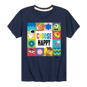 Boys' - Disney - Choose Happy Grid Short Sleeve Graphic T-Shirt - 1 of 4