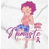 Betty Namaste For Breast Cancer Cure Womens Graphic T Shirt Tees Brisco Brands - 2 of 4