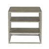 Roundhill Furniture Padena Metal Frame Wood Living Room End Table with Shelf - 3 of 4