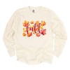 Simply Sage Market Fall Leaves Watercolor Garment Dyed Long Sleeve - 2 of 4