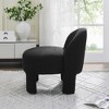 Hoop Gauze Lounge Chair with Soft Cushion and Backrest, Need to be Assembled, Suitable for Living room, Bedroom, Dining room - 3 of 4