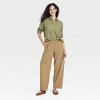 Women's Long Sleeve Collared Linen Button-Down Shirt - Universal Thread™ - 3 of 3