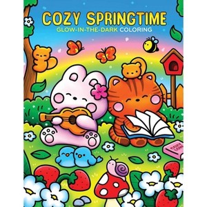 Cozy Springtime Glow-In-The-Dark Coloring - (Cozy Glow-In-The-Dark Coloring) by  Editors of Thunder Bay Press (Paperback) - 1 of 1