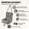 VEVOR Dog Car Seat, Dog Booster Seat for Car with A Storage Pocket, Clip-On Safety Leash, Sponge and PP Cotton Filling, Dog Car Bed - 4 of 4