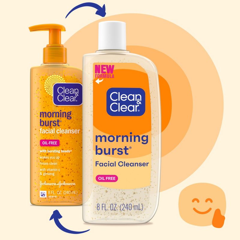 Clean &#38; Clear Morning Burst Oil-Free Facial Cleanser with Brightening Vitamin C for all Skin Types - 8 fl oz, 3 of 11