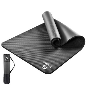 Gruper Thick Yoga Mat Non Slip, Large Size 72" L x 32" W x 0.6" TH, Premium Exercise & Fitness Mat with Carrying Strap and Bag, Workout Mats for Home - 1 of 4