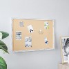 Emma and Oliver Wall Mount Cork Board with Wooden Push Pins - 4 of 4