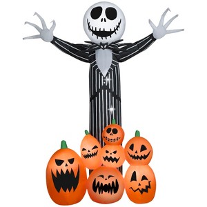 Gemmy Halloween Inflatable Jack Skellington with O' Lanterns, 9 ft Tall, Multi - 1 of 4