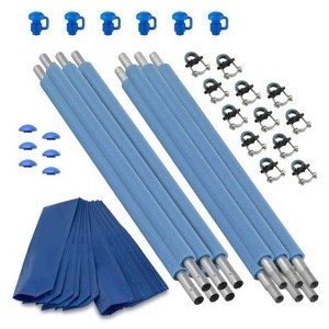 Machrus Upper Bounce - Straight Trampoline Safety Enclosure Poles with Hardware - Outdoor Trampoline Accessories for Children and Adults - 1 of 4