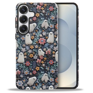 BONGEEK Case Compatible with Samsung Galaxy S25,Scratch Resistant Hybrid 2-Layer Hard Shell Bright Phone Case, Floral - 1 of 4