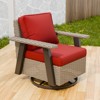EAGLE PEAK Classic 360° Swivel Rocker Patio Chair with Thick Cushions, All-Weather Wicker Outdoor Lounge Glider - 2 of 4