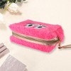 Unique Bargains Women Portable Cartoon Frog Makeup Bag Rose Red 1 Pc - 2 of 3