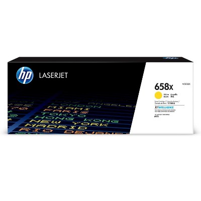 HP Inc. 658X High Yield Yellow Original LaserJet Toner Cartridge, ~28,000 pages,