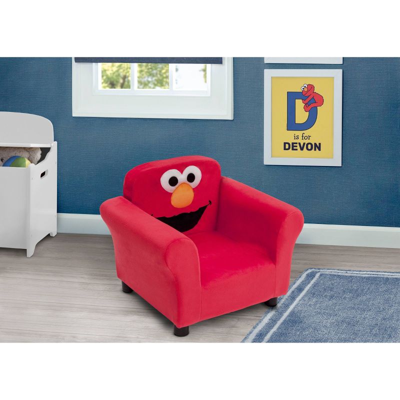 Sesame Street Elmo Upholstered Kids&#39; Chair - Delta Children, 5 of 10