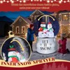 6 FT Christmas Inflatable Decoration Inflatable Snow Globe with Snowman Family Funny Blow Up Yard Decorations for Holiday Party Yard Lawn Garden Decor - 2 of 4