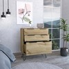 NicBex 30-inch Drawer Dresser for Bedroom,Modern Style Drawers with Hairpin Legs,Dressers for Kids Room,Living Room,Entry and Hallway,Beige - 2 of 4