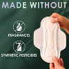 L. Organic Cotton Top Layer Ultra Thin Pads - Regular Absorbency - 42ct - 4 of 4