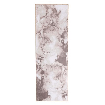 Modern Abstract Marble Indoor Area Rug or Runner by Blue Nile Mills