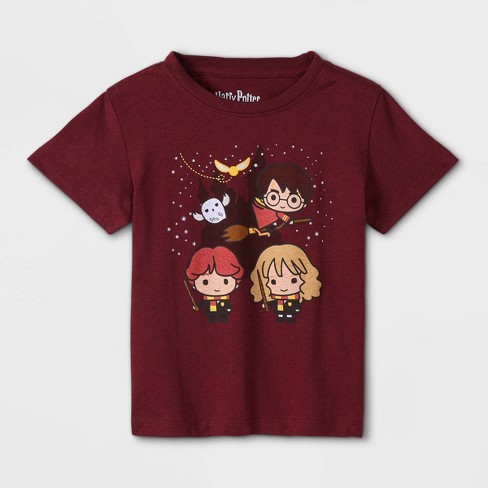 Toddler Boys' Potter Short Graphic T-shirt - Burgundy : Target