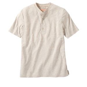 Boulder Creek by KingSize Heavyweight Short-Sleeve Henley Shirt - 1 of 4