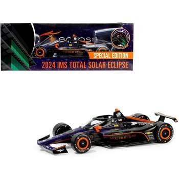 Dallara IndyCar Black 2024 Indianapolis Motor Speedway Total Solar Eclipse Special Edition 1/18 Diecast Model Car by Greenlight