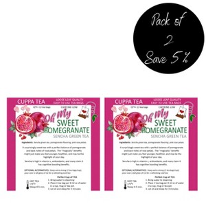 Tea n More Sweet Pomegranate Sencha Green Tea - Pack of 2 - 1 of 4