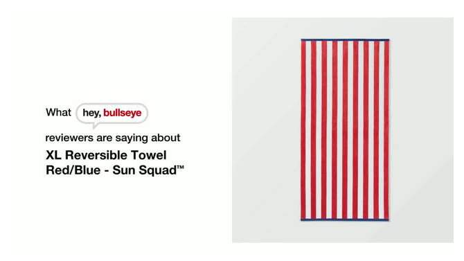 XL Reversible Towel Red/Blue - Sun Squad&#8482;, 2 of 5, play video