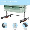 Lirago 3-in-1 Bassinets & Bedside Sleepers Convertible Baby Crib Adjustable Height Lockable Wheels Mosquito Net Storage - 3 of 4