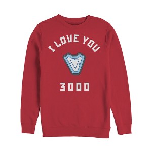 Men's Marvel I Love You 3000 Iron Man Reactor Sweatshirt - 1 of 3
