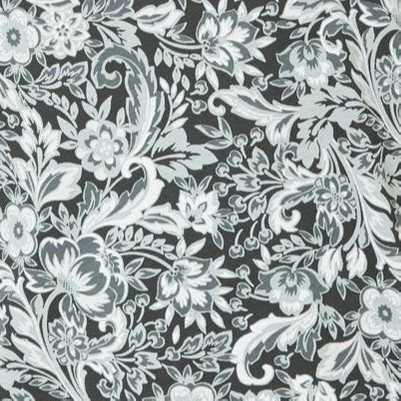 black paisley floral