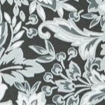 black paisley floral