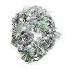 Transpac Artificial 24 in. Silver Christmas Deep Celebration Wreath - 2 of 4