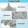 Unique Bargains Washable Stretch Soft Dining Chair Cushion Covers 2 Pcs - 3 of 4