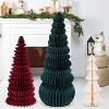 Large Honeycomb Christmas Tree - Paper Christmas Folding 3D Home Decoration Set with Magnetic Design. - 3 of 4