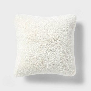 Cozy Faux Shearling Decorative Throw Pillow - Room Essentials™ - 1 of 4