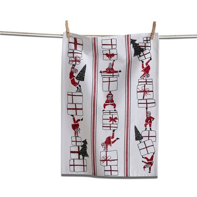 tagltd Oh What Fun Santa Dishtowel