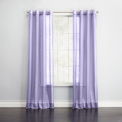 BrylaneHome BH Studio Sheer Voile Grommet Panel