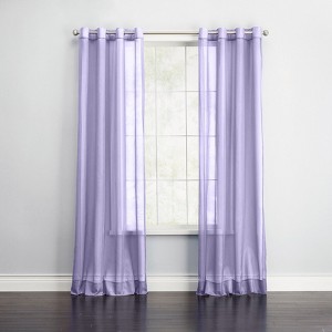 BrylaneHome BH Studio Sheer Voile Grommet Panel - 1 of 4