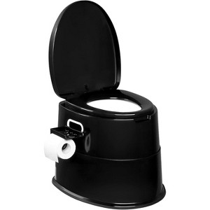VINGLI Portable Toilet | Indoor Outdoor Commode w/Detachable Inner Bucket & Removable Paper Holder, for Emergency Use - 1 of 4