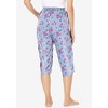 Dreams & Co. Women's Plus Size Knit Sleep Capri - 3 of 4