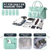 MaseiKar Grass Weekender Travel Bag - Small Gym Bag for Men & Women, Overnight Bag with Trolley Sleeve, Airplane Travel Essentials - 4 of 4