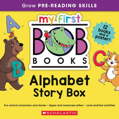 My First Bob Books - Alphabet Story Box Bind-Up Phonics, Letter Sounds, Ages 3 and Up, Pre-K (Reading Readiness) - by  Lynn Maslen Kertell