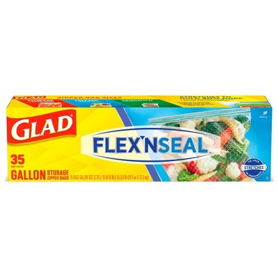 Glad Flex'N Seal Food Storage Bags Gallon - 35ct – Target Inventory ...