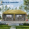 10x20 Pop Up Canopy Tent with 4 Sidewalls,Heavy Duty Outdoor Canopy with 3 Adjustable Height, Commercial Street Vendors Party Tents - 4 of 4