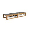 XIYUYEU Patio Chaise Lounge Wooden Tiltable Chair with Mesh Modern Lounge Chair for Outside - 3 of 4