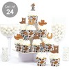 My First Rodeo - Cupcake Decoration - Little Cowboy 1st Birthday Party Cupcake Wrappers and Treat Picks Kit - Set of 24 - 2 of 4
